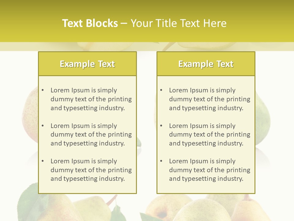 Part Ripe Fruit PowerPoint Template