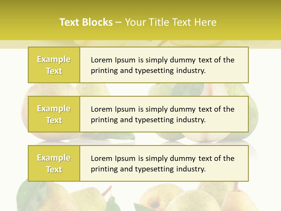 Part Ripe Fruit PowerPoint Template