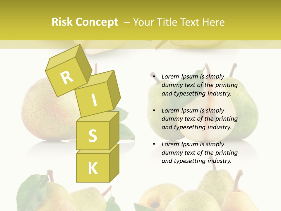 Part Ripe Fruit PowerPoint Template