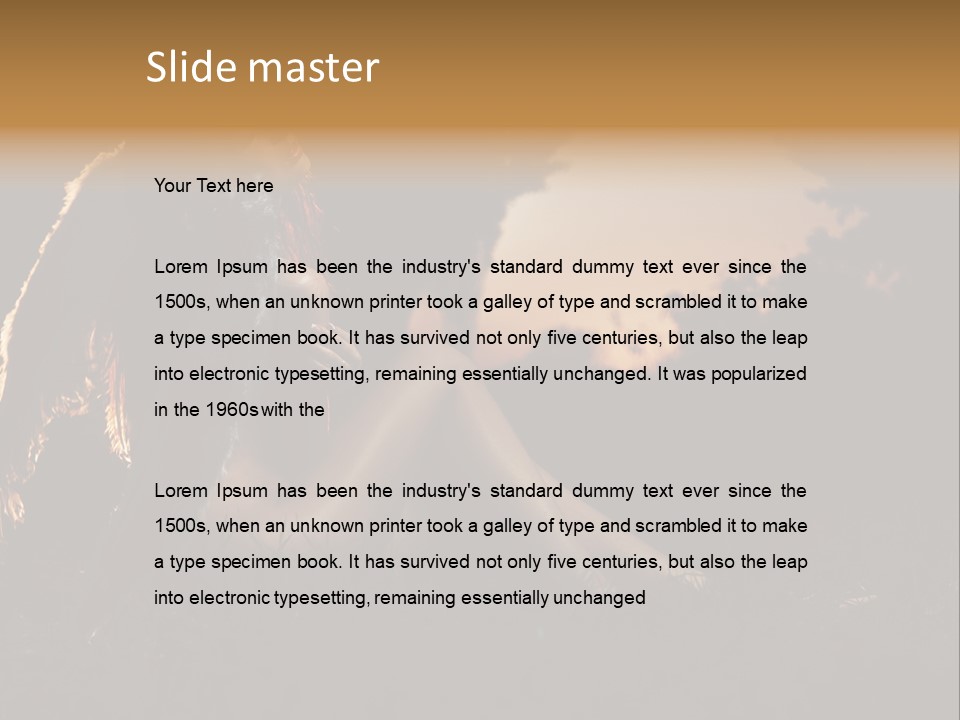 God Black Tender PowerPoint Template