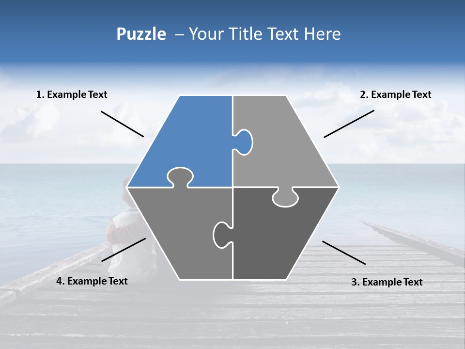 Man Childhood Sky PowerPoint Template