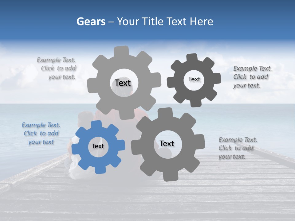 Man Childhood Sky PowerPoint Template