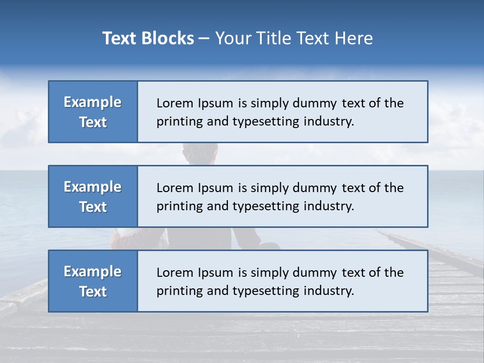 Man Childhood Sky PowerPoint Template