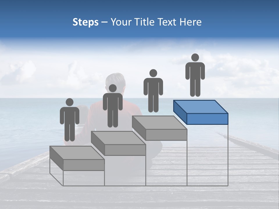 Man Childhood Sky PowerPoint Template