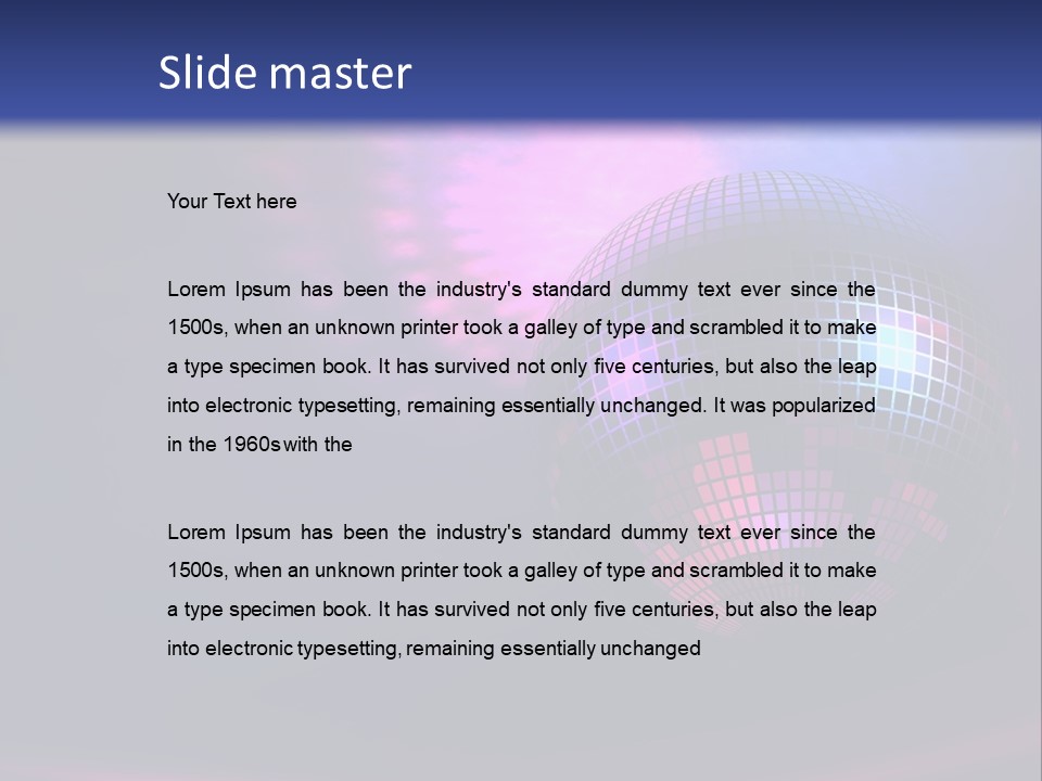 Spinning Image Club PowerPoint Template