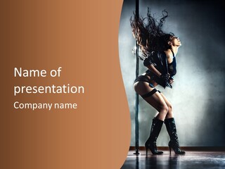 Human Young Beauty PowerPoint Template