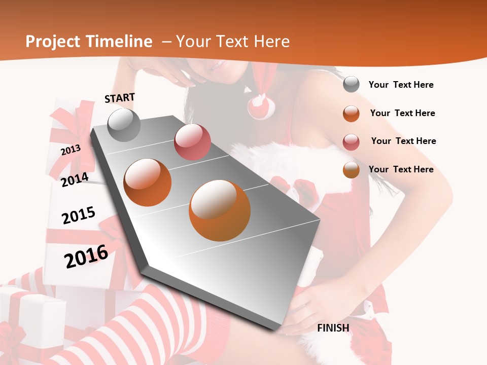 Festive Costume Isolated PowerPoint Template
