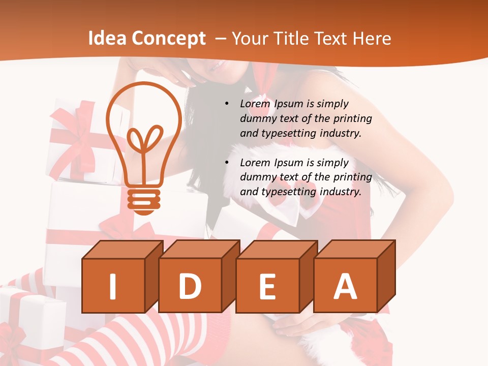 Festive Costume Isolated PowerPoint Template