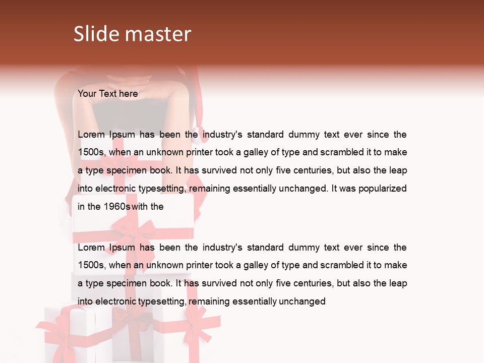Present Happy Lot PowerPoint Template
