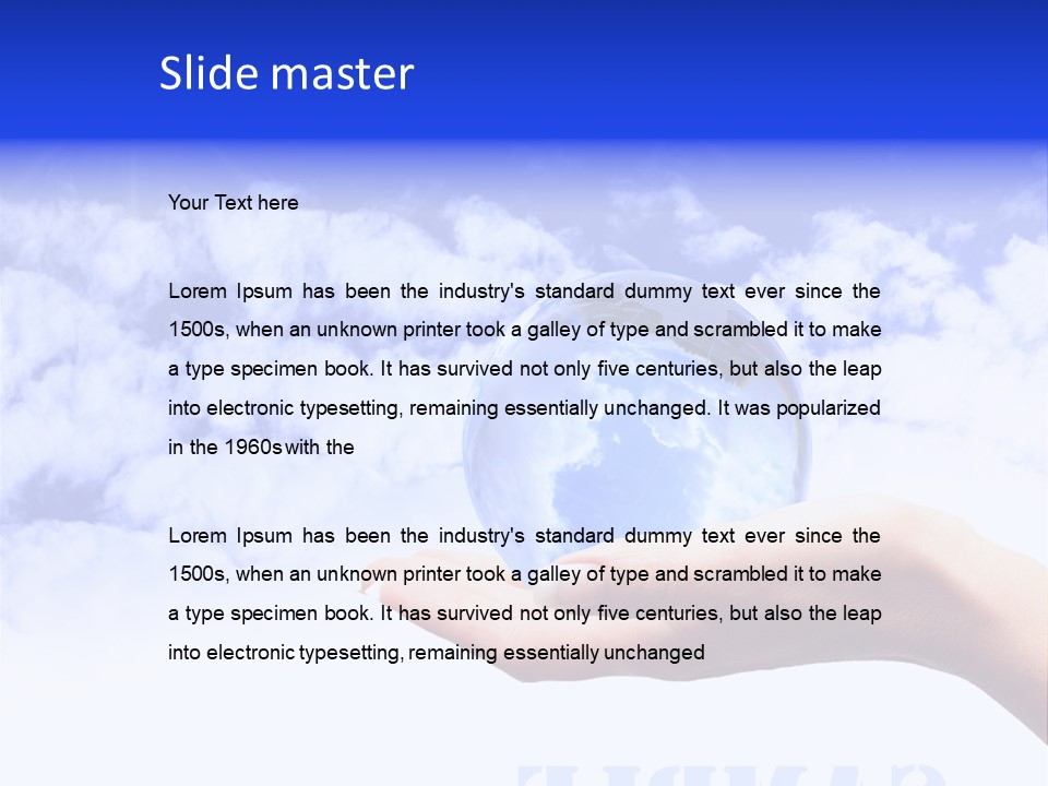 Person Land Help PowerPoint Template