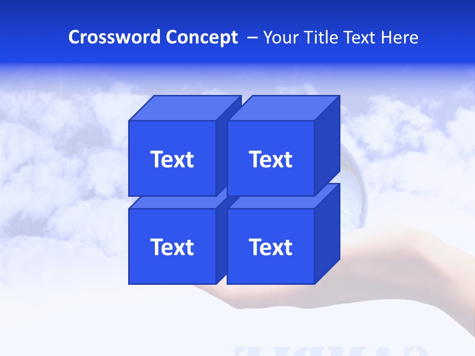 Person Land Help PowerPoint Template