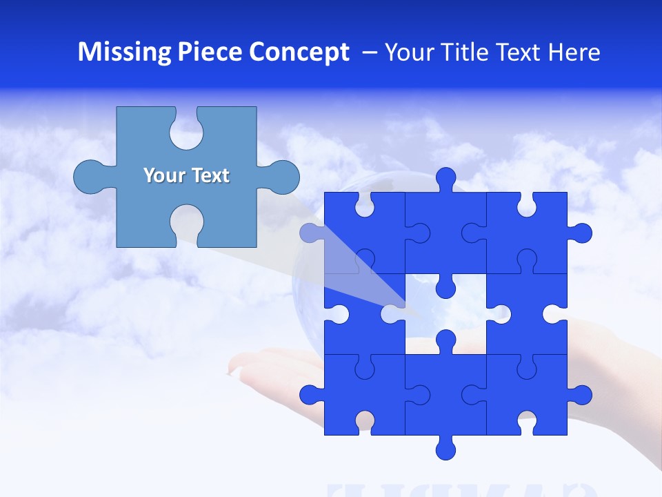 Person Land Help PowerPoint Template