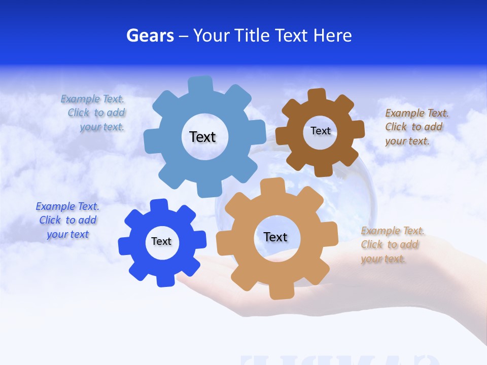 Person Land Help PowerPoint Template