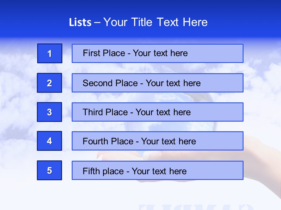 Person Land Help PowerPoint Template