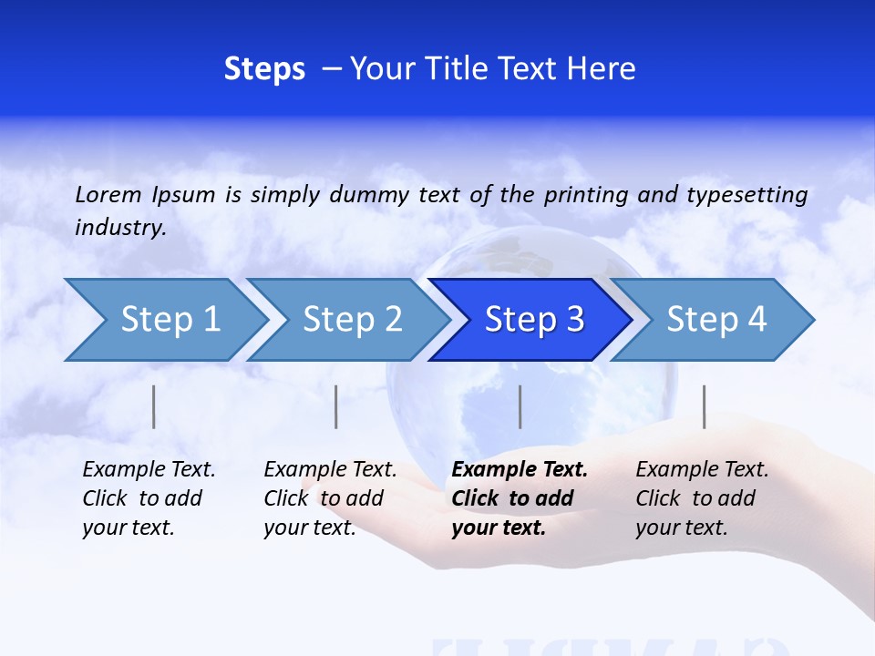Person Land Help PowerPoint Template