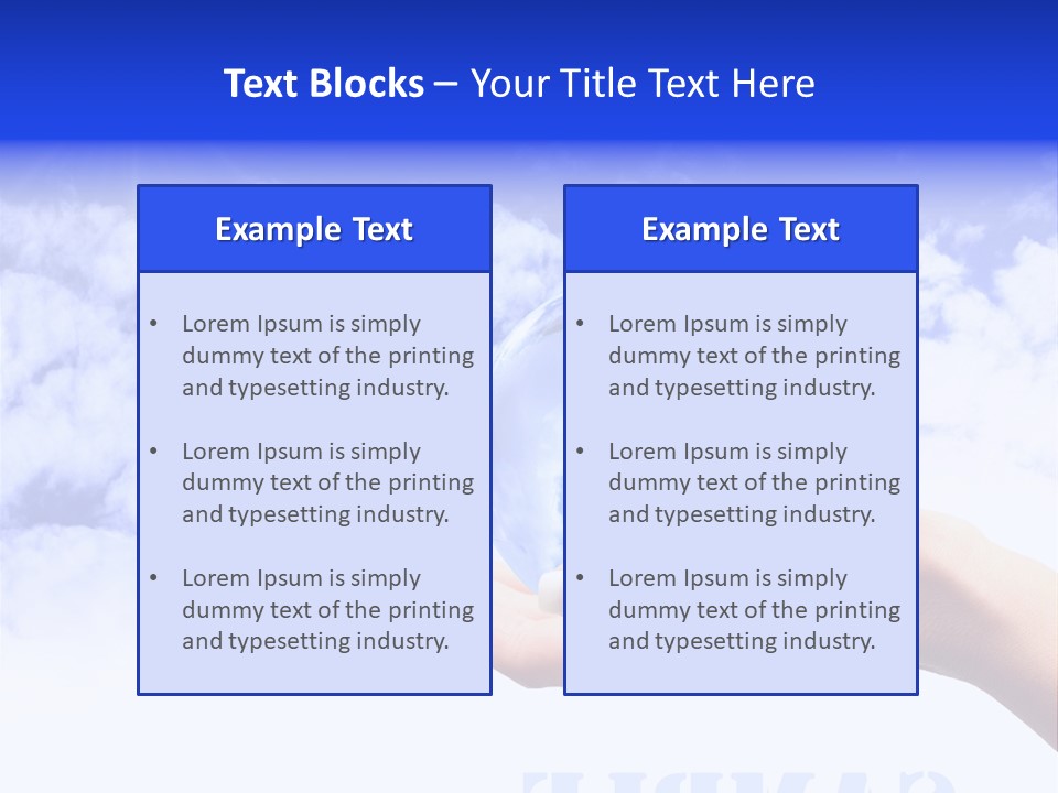 Person Land Help PowerPoint Template