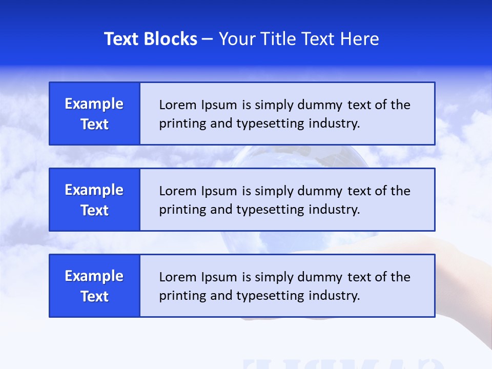 Person Land Help PowerPoint Template