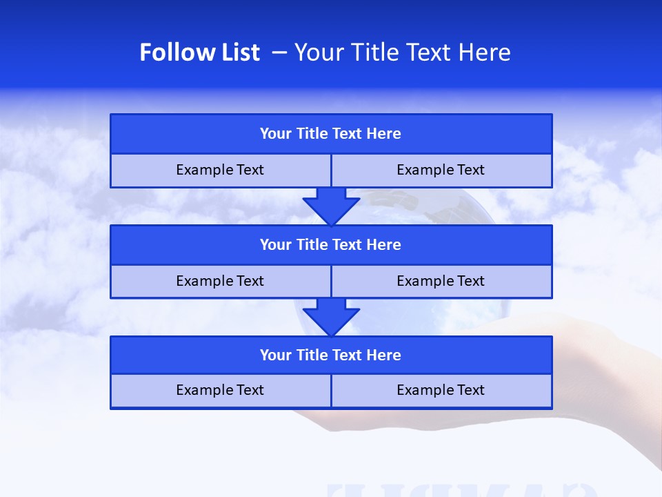 Person Land Help PowerPoint Template