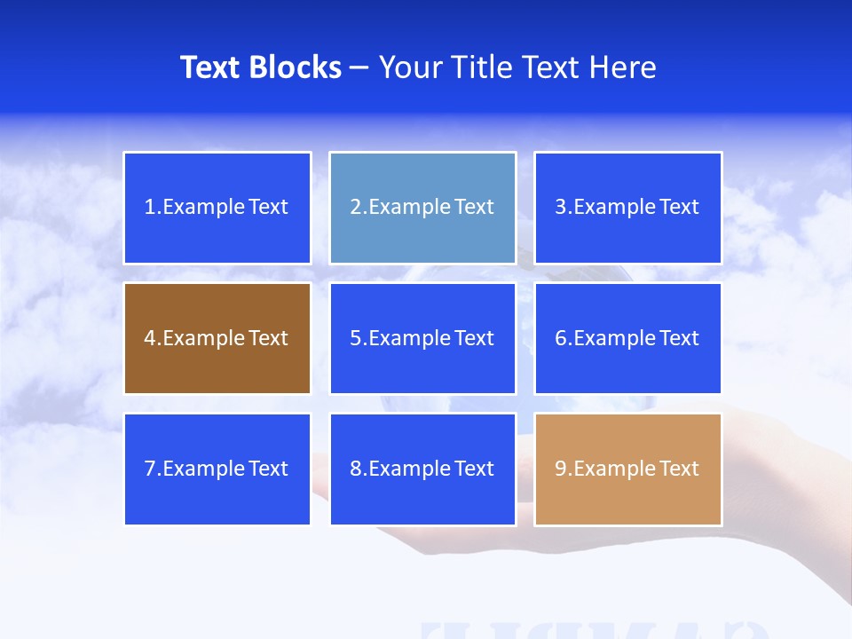 Person Land Help PowerPoint Template