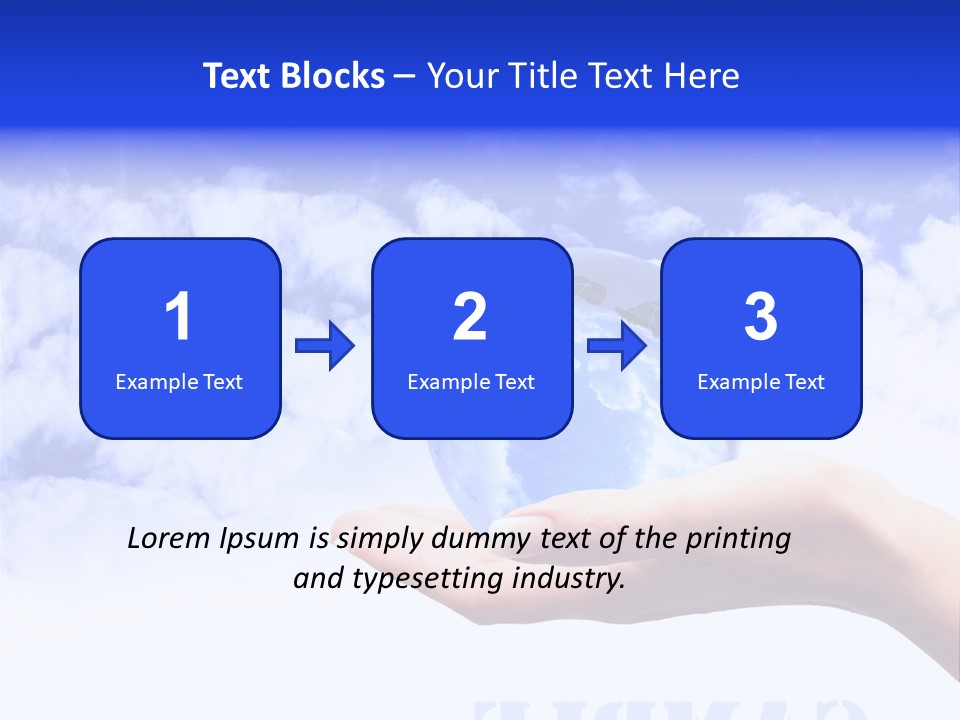 Person Land Help PowerPoint Template