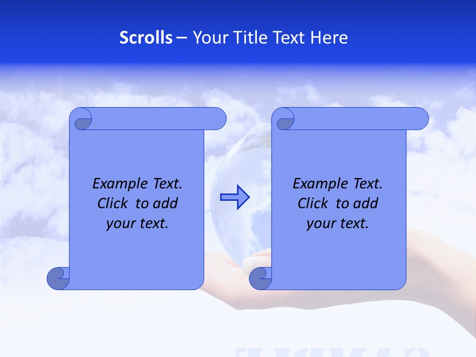 Person Land Help PowerPoint Template