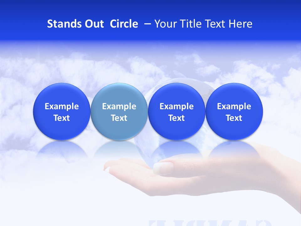 Person Land Help PowerPoint Template