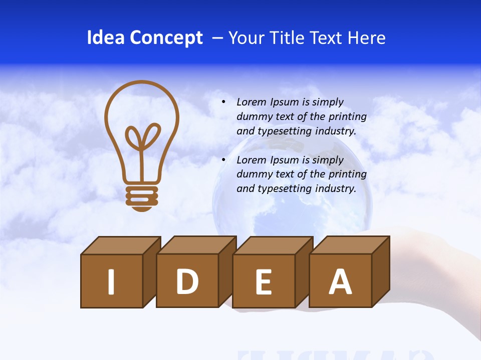 Person Land Help PowerPoint Template