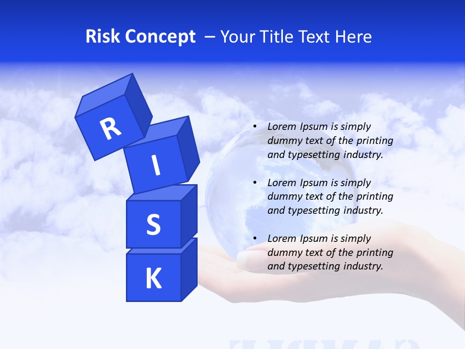 Person Land Help PowerPoint Template