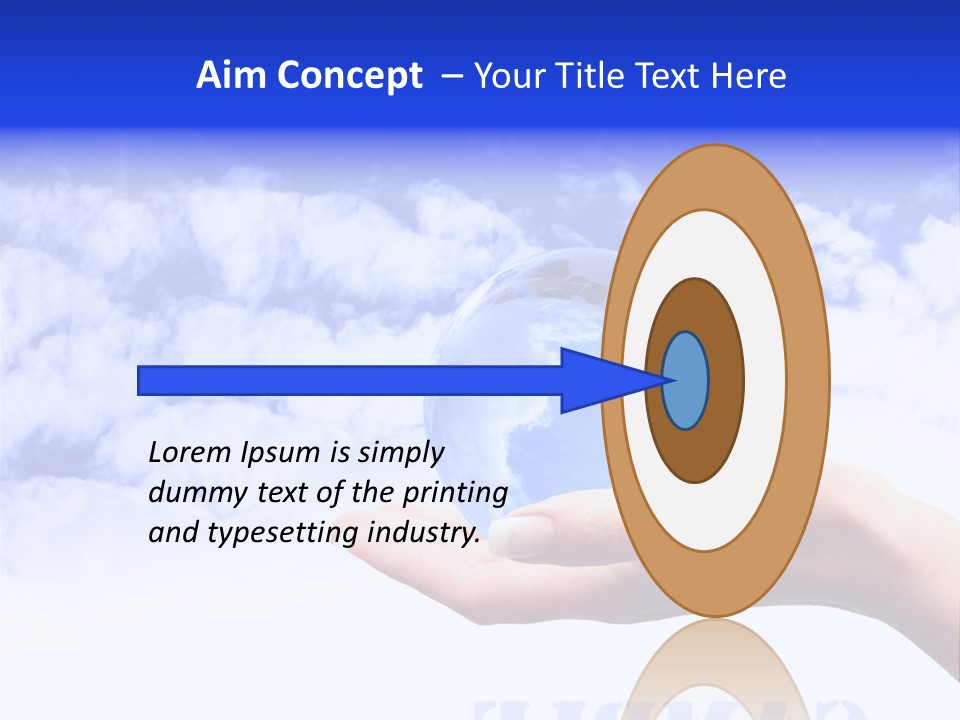 Person Land Help PowerPoint Template