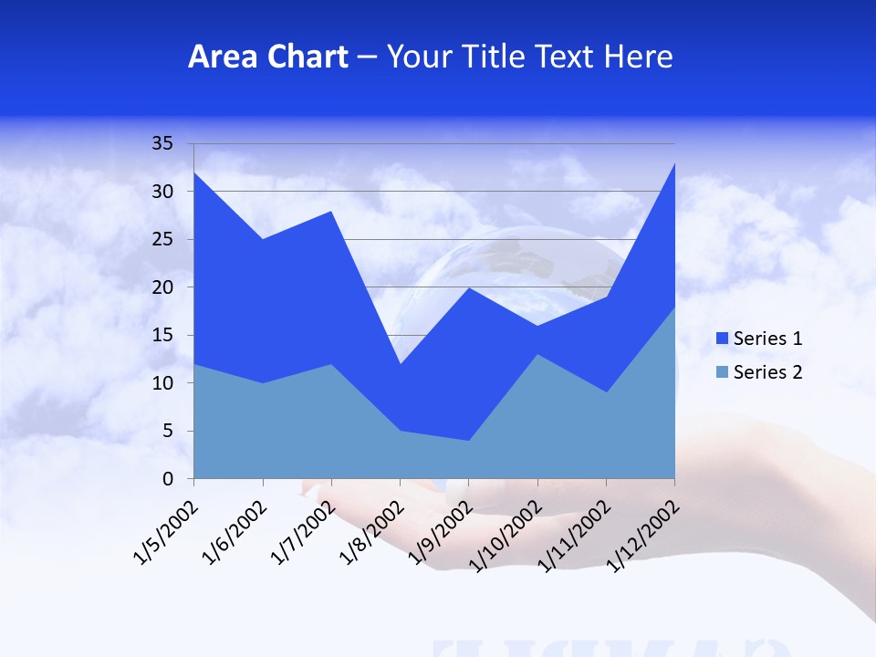 Person Land Help PowerPoint Template