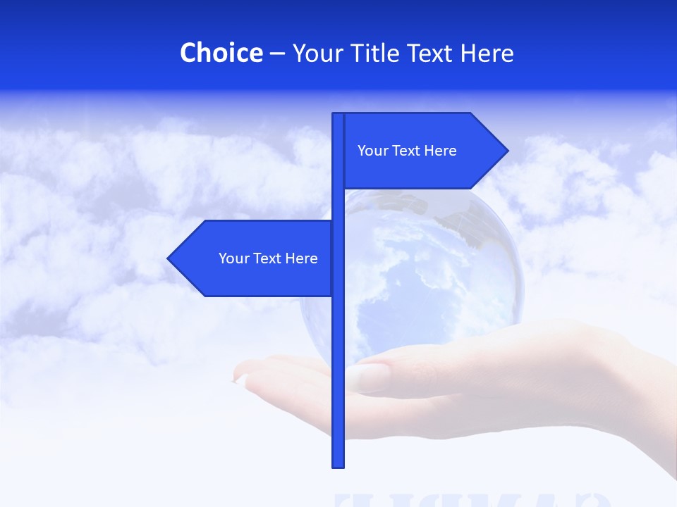 Person Land Help PowerPoint Template