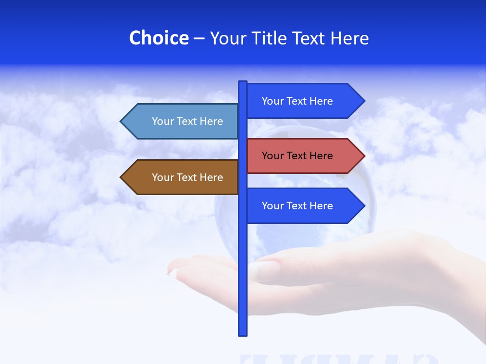 Person Land Help PowerPoint Template