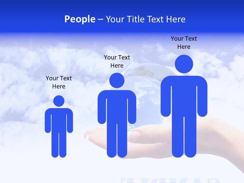 Person Land Help PowerPoint Template