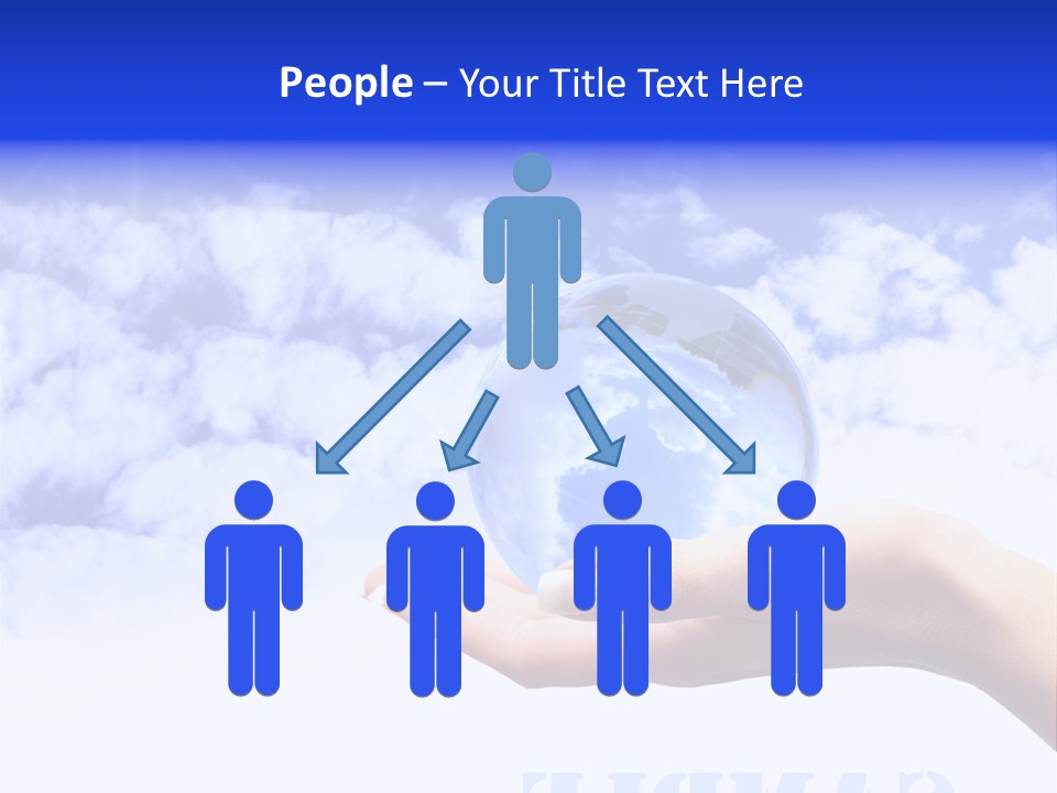 Person Land Help PowerPoint Template