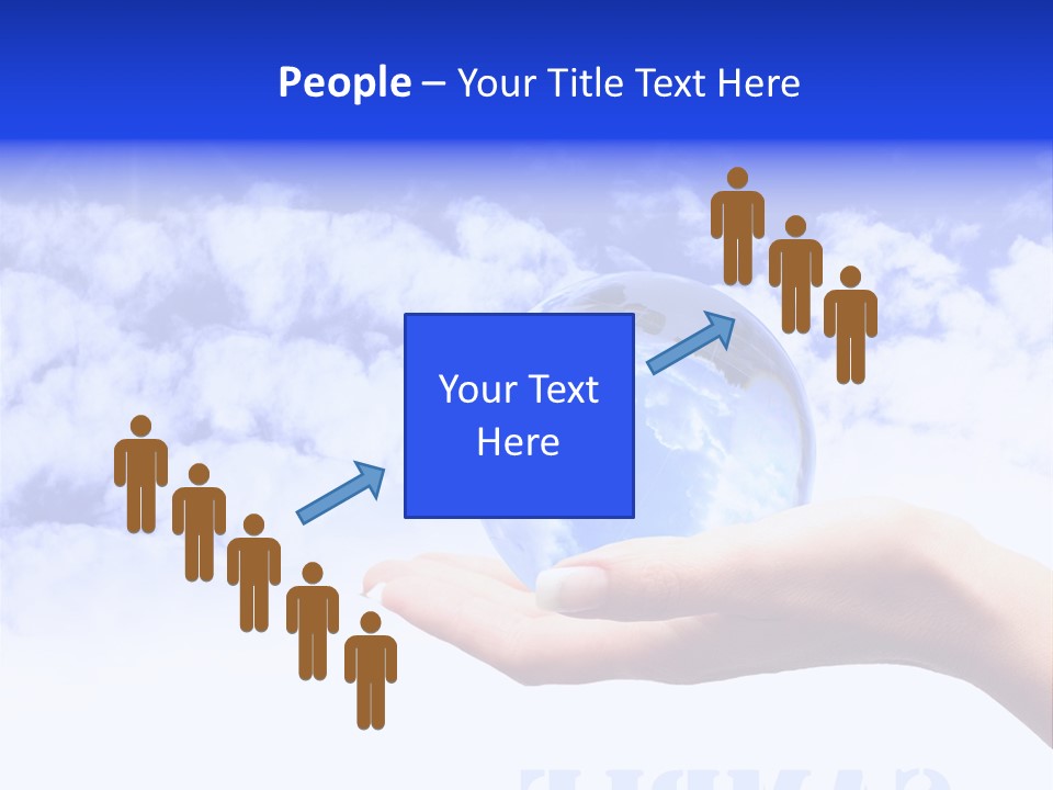 Person Land Help PowerPoint Template