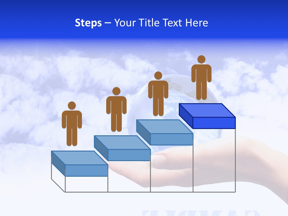 Person Land Help PowerPoint Template