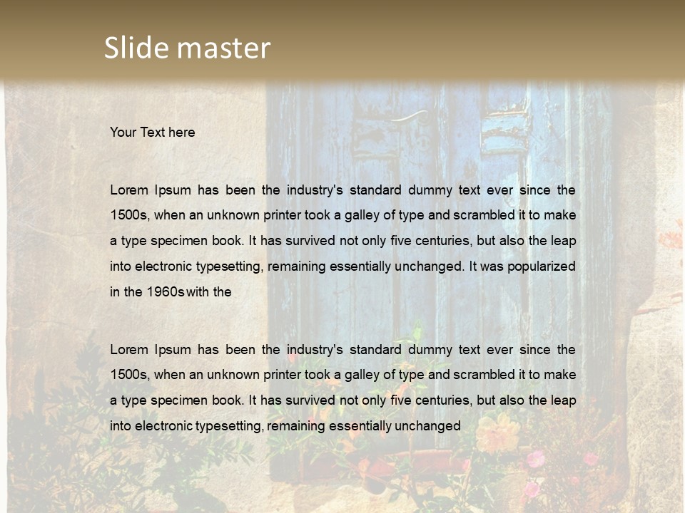 Town Exterior Paint PowerPoint Template