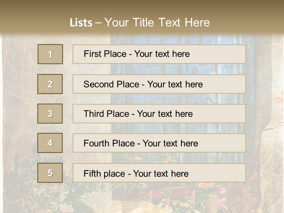 Town Exterior Paint PowerPoint Template