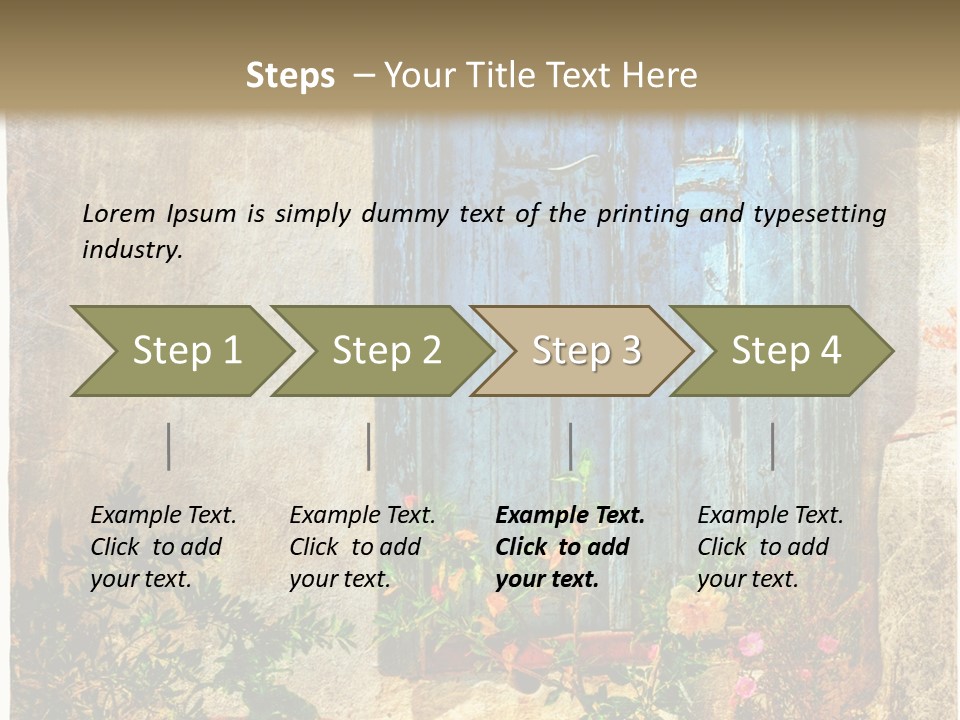 Town Exterior Paint PowerPoint Template