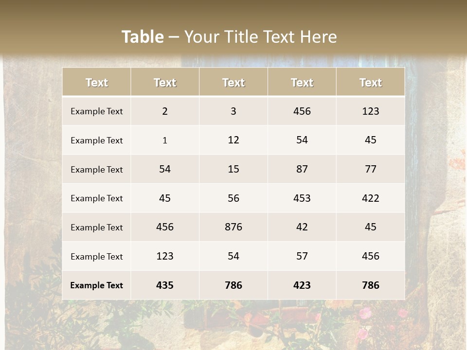 Town Exterior Paint PowerPoint Template