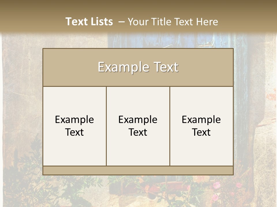 Town Exterior Paint PowerPoint Template