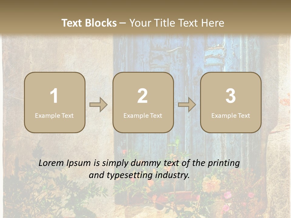 Town Exterior Paint PowerPoint Template