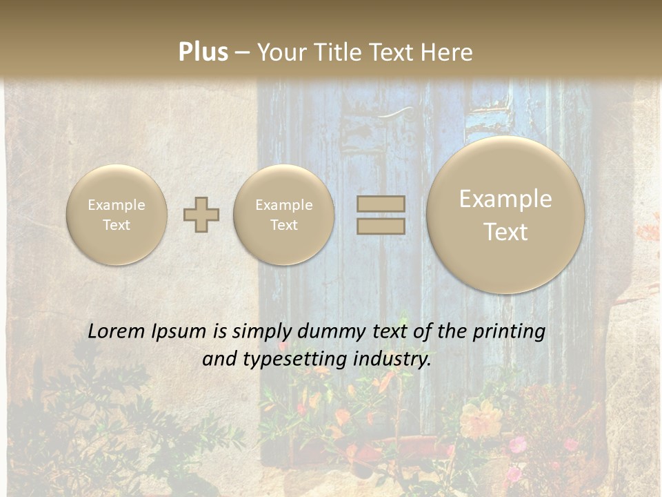 Town Exterior Paint PowerPoint Template
