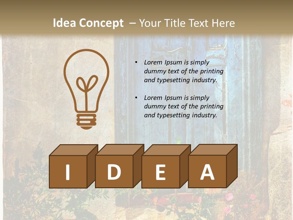 Town Exterior Paint PowerPoint Template