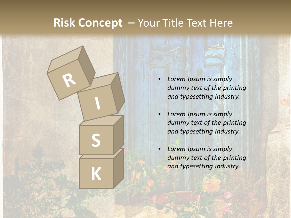 Town Exterior Paint PowerPoint Template