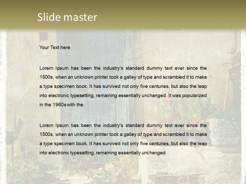 Wall City Architecture PowerPoint Template