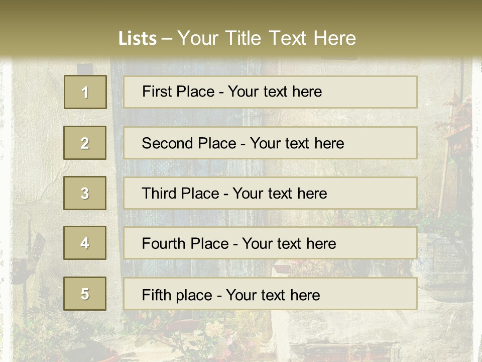 Wall City Architecture PowerPoint Template