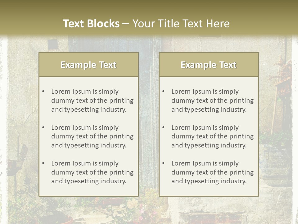 Wall City Architecture PowerPoint Template