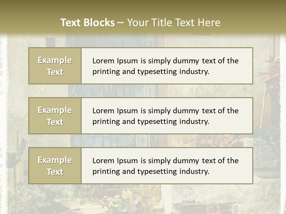 Wall City Architecture PowerPoint Template