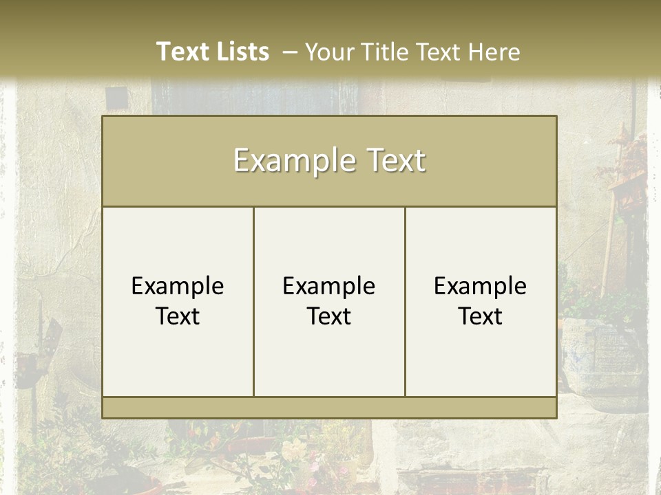 Wall City Architecture PowerPoint Template